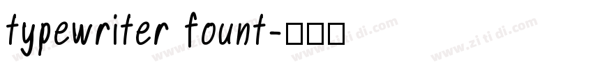 typewriter fount字体转换